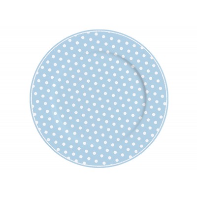 Тарелка Blue with dots 23 см